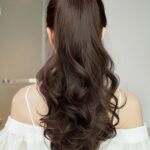 1pc Long Curly Ponytail Hair