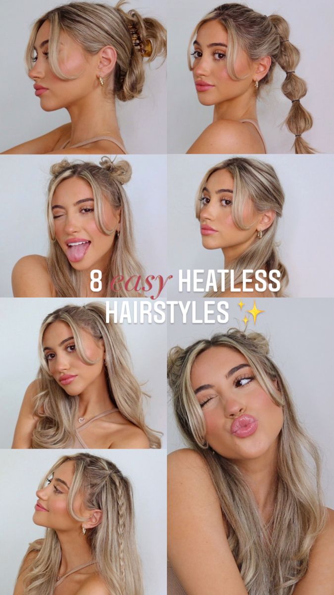 8 EASY HEATLESS HAIRSTYLES FOR BACK TO SCHOOL!! *quick & simple* | Samantha Nicole – YouTube