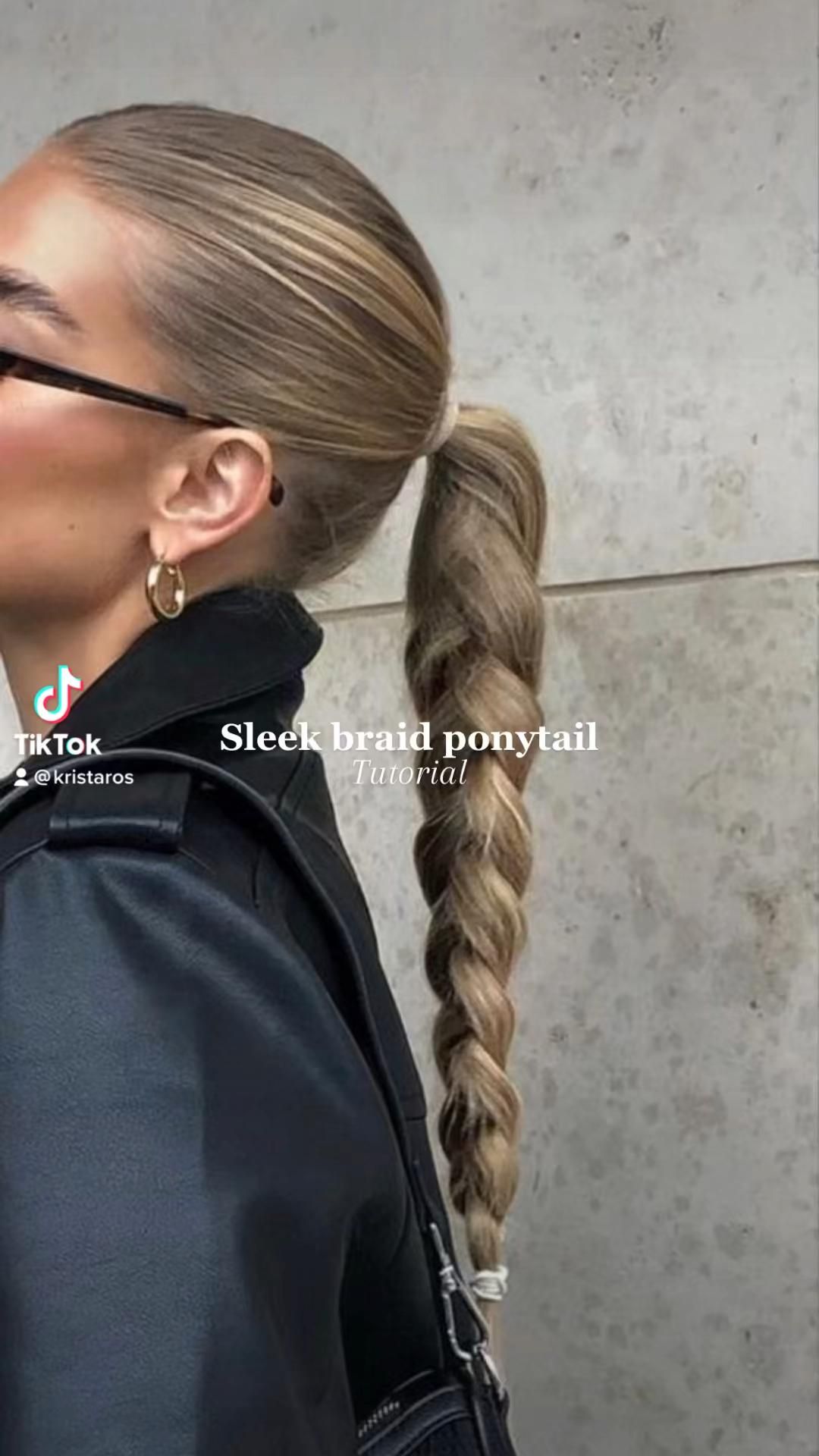 Pony tail hairstyle