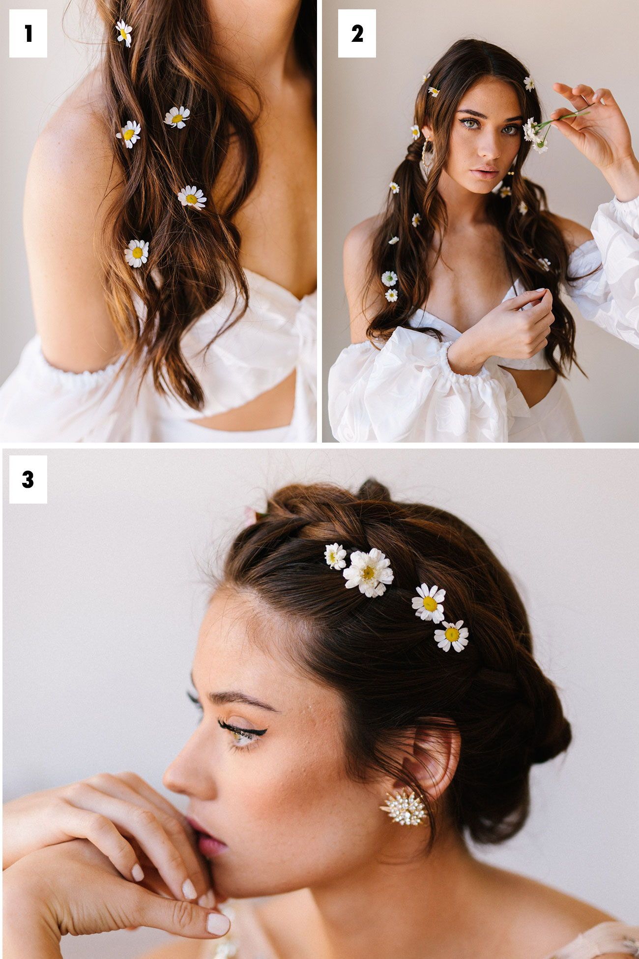 3 Floral Hair DIYs with Fresh Flowers from Trader Joe’s!