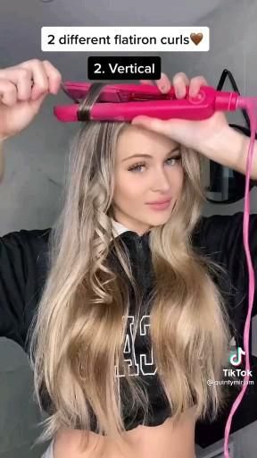 How to do style curls with a flat iron