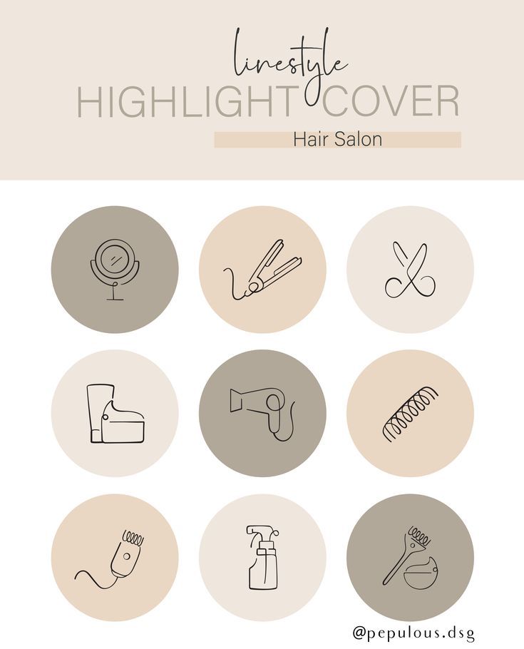 Linestyle Icon Design Hair Salon